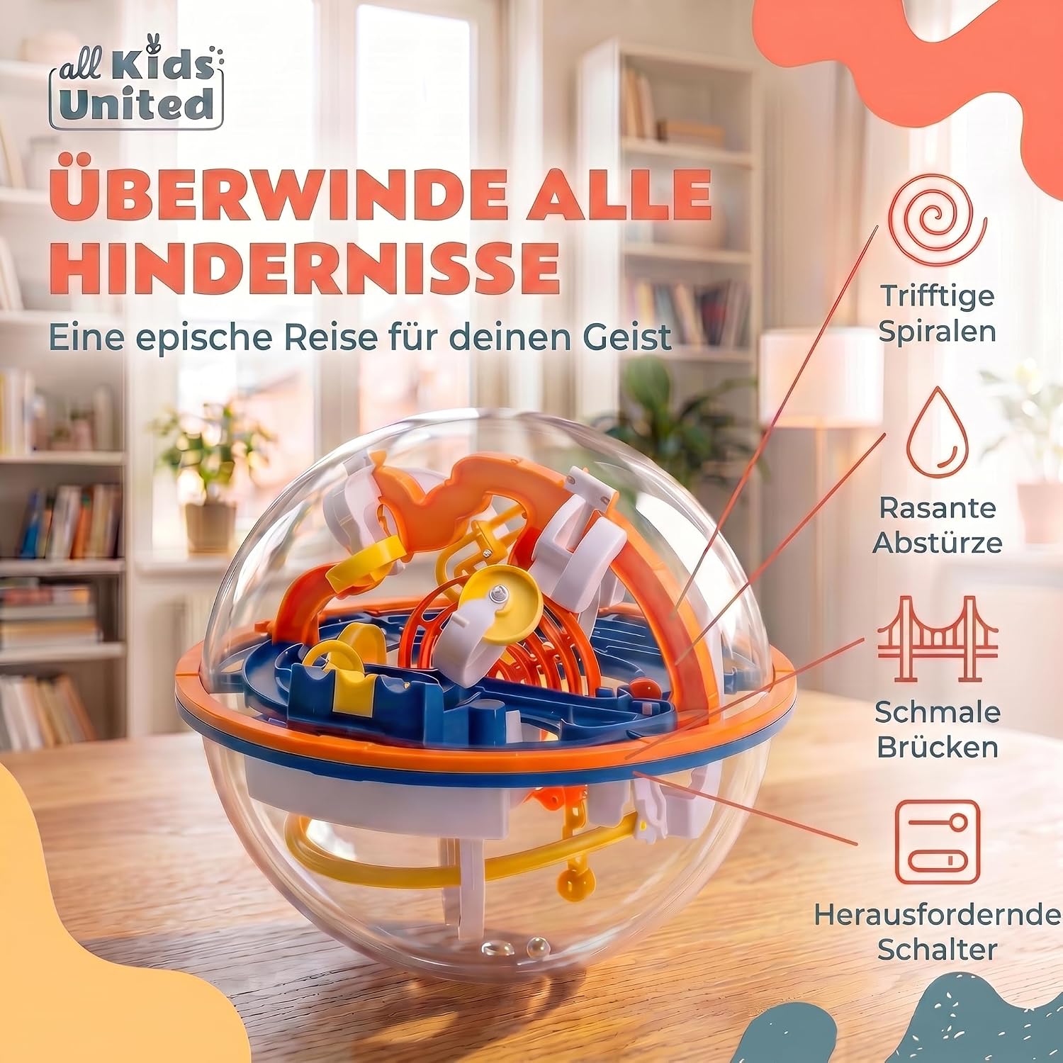 3D Kugel Labyrinth Puzzle – Magic Maze Geschicklichkeitsspiel