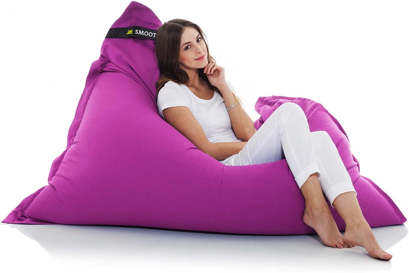 Smoothy Classic Cotton Sitzsack 400L – Amethyst-Lila – XXL Sitzkissen