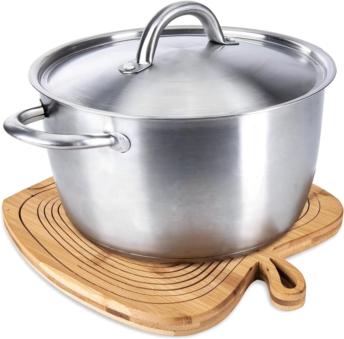 Faltbarer Bambus-Obstkorb im Apfel-Design 3-in-1