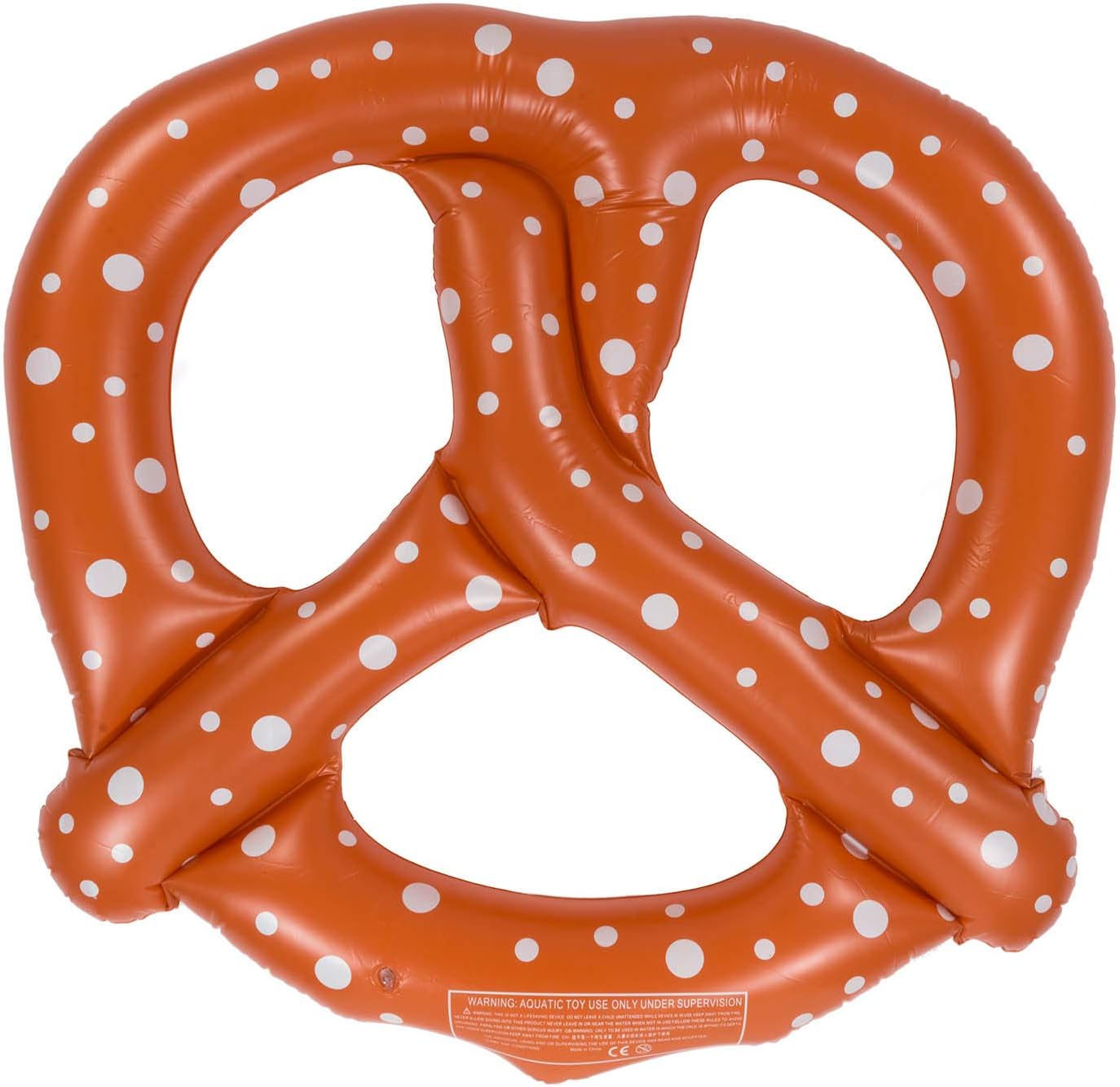 Aufblasbare Brezel XXL Schwimmring - 140 cm Badeinsel für den Pool