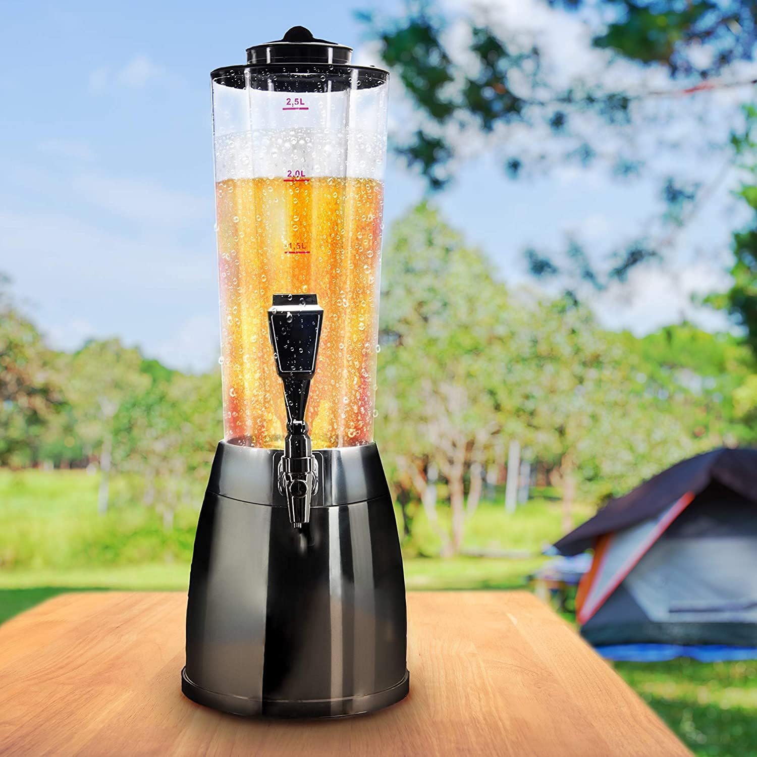 Biertower 4 Liter Biersäule – Zapf-Spender mit LED & Kühlung