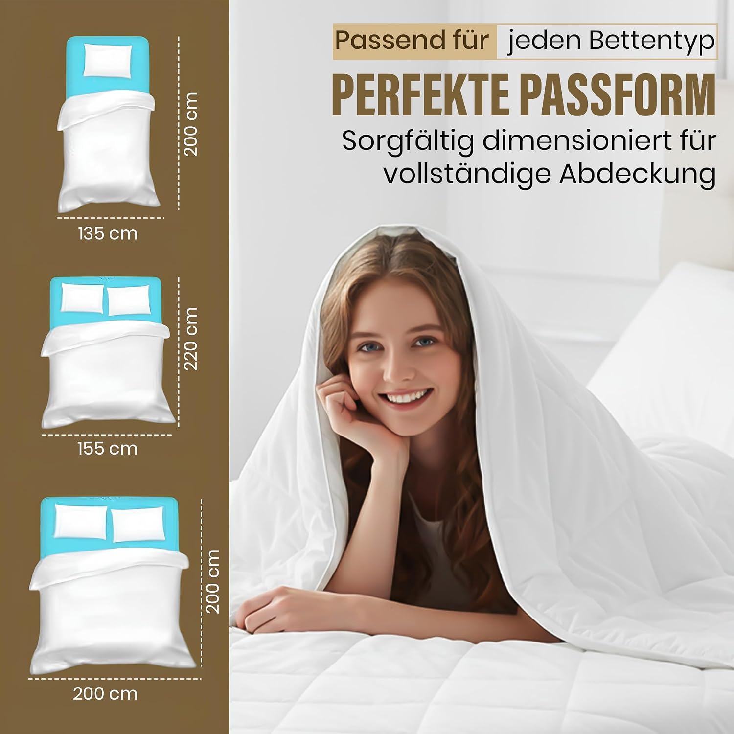 Hochwertige Kamelhaar-Ganzjahresdecke – Temperaturregulierend & weich