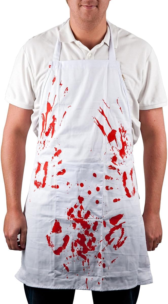 Blutige Grillschürze - Horror-Kochschürze für Halloween