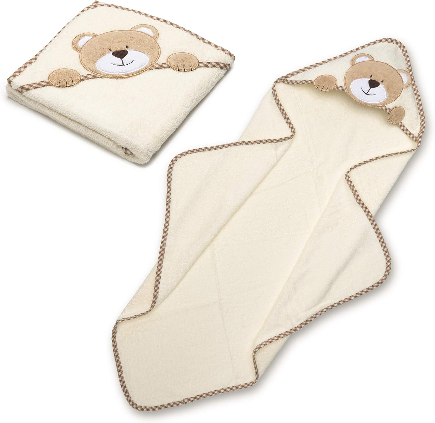 Baby-Kapuzenhandtuch mit Bären-Design - Weich & Saugstark