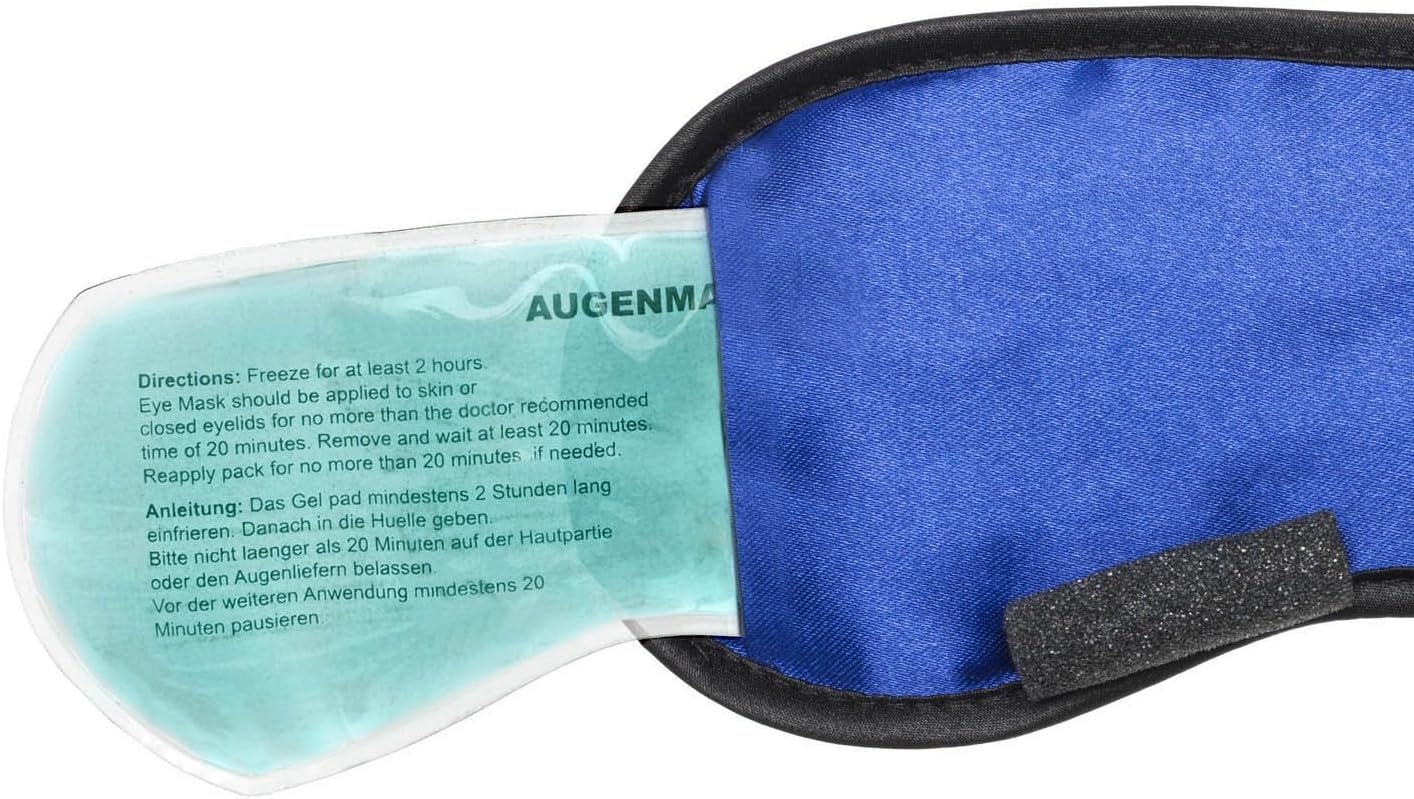 Feluna Schlafmaske mit Kühlpad – Premium Satin Augenmaske