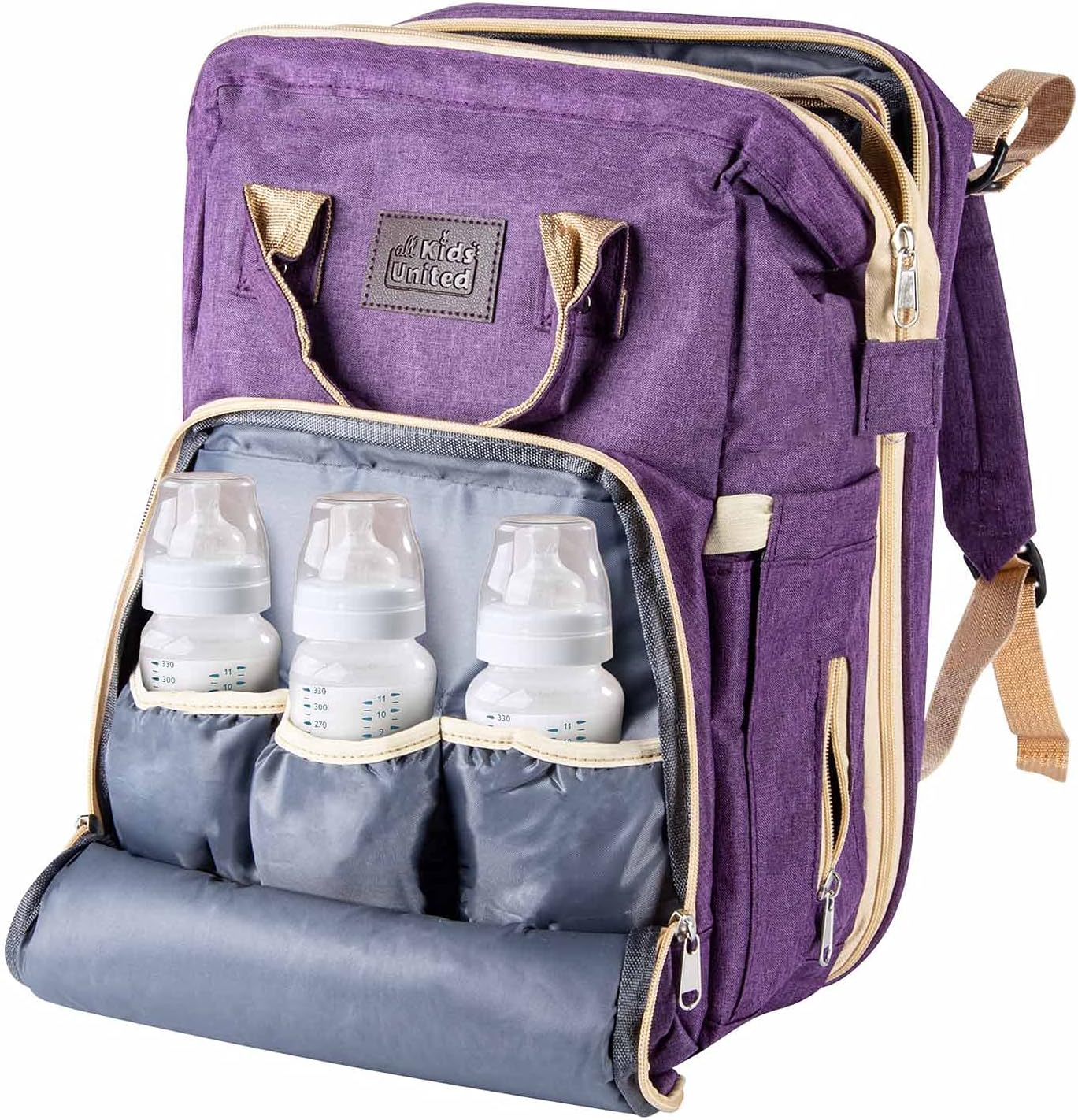 all Kids United® 2in1 Wickelrucksack & Reisebett – Premium Qualität