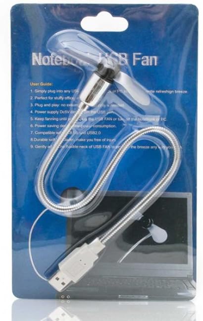USB Ventilator mit flexiblem Schwanenhals für PC & Laptop