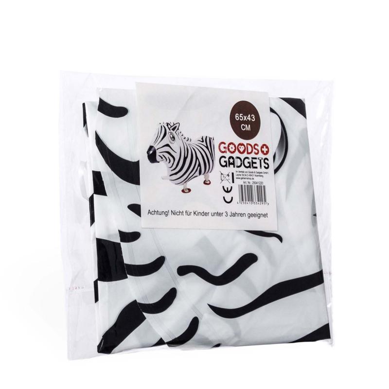 Air Walker Zebra Heliumballon – verpackung #Farbe_Zebra