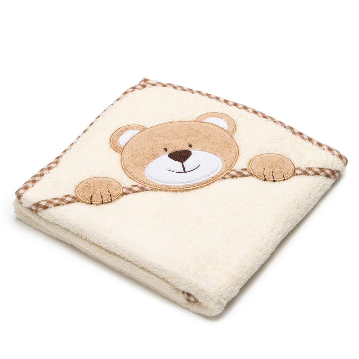 Baby Kapuzenhandtuch Elefant 80x80 cm - Weiches & Saugstarkes Badetuch – PT01