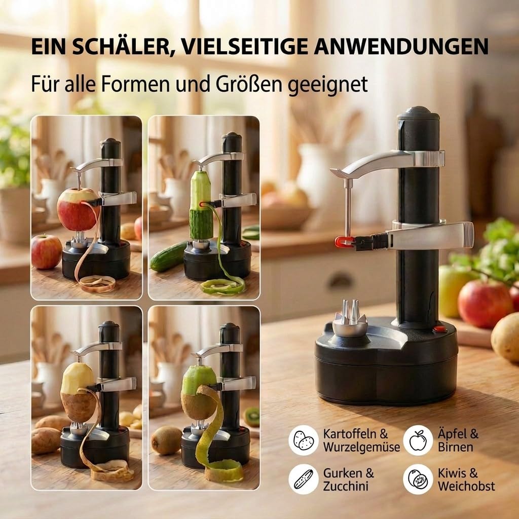 Elektrischer Sparschäler - Automatischer Kartoffelschäler & Obstschäler – PT03