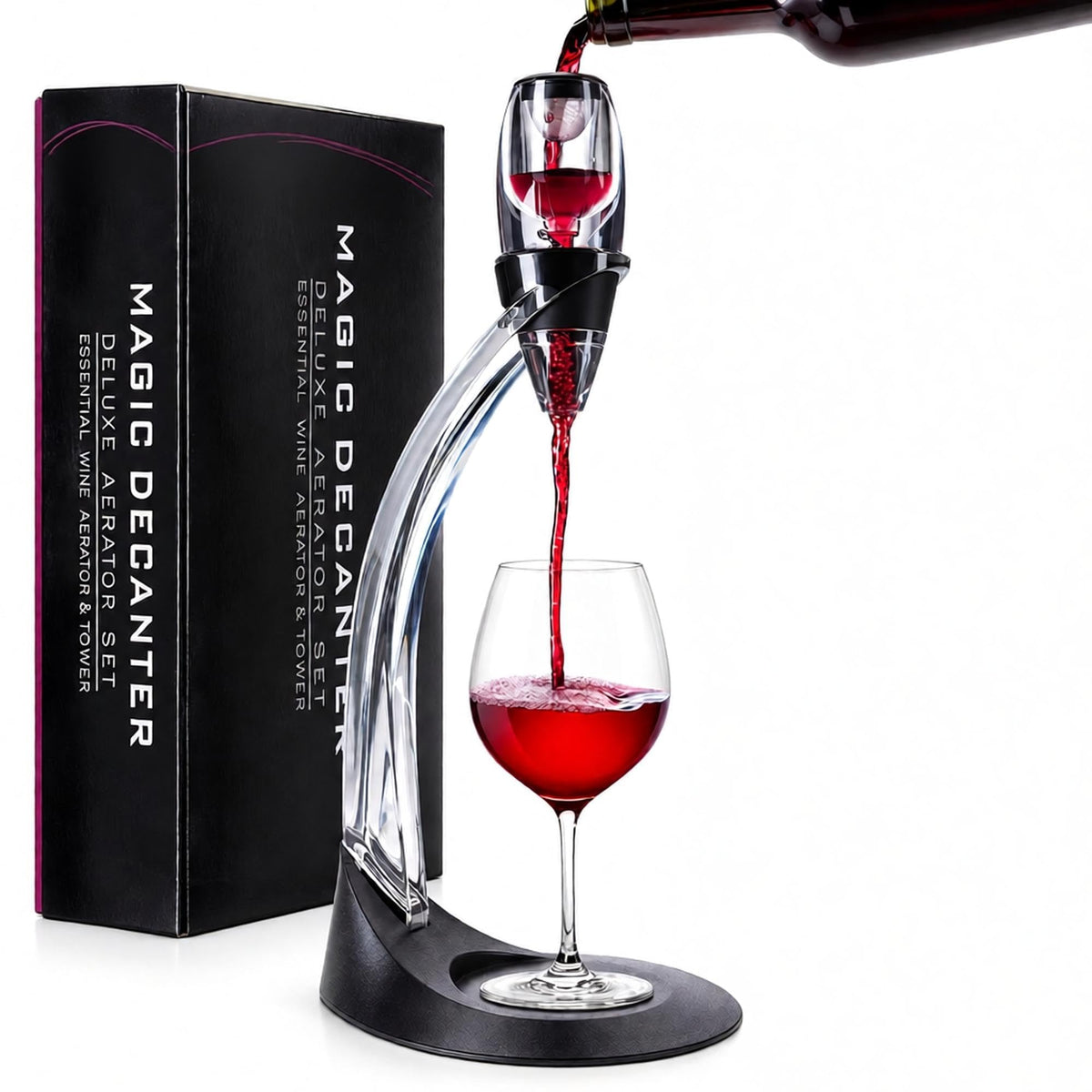 Weinbelüfter mit Ständer - Premium Wein-Dekanter für sofortigen Genuss – Hauptbild