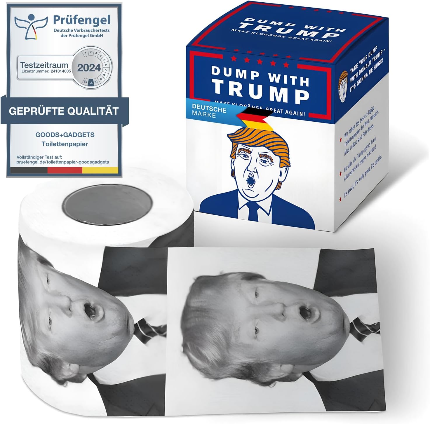 Trump Toilettenpapier - Witziges Klopapier als Party-Geschenk
