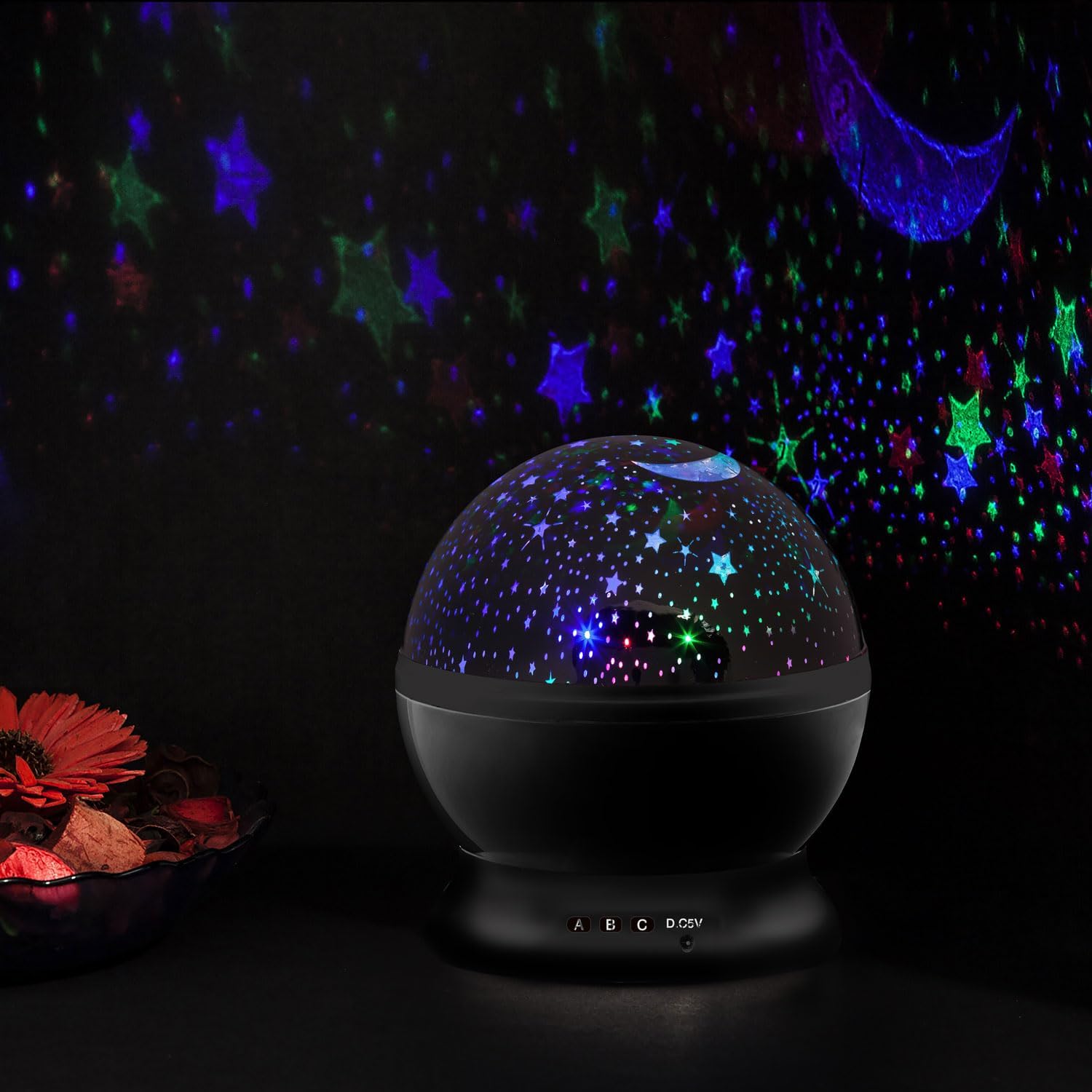 LED Sternenhimmel Projektor für Kinder - Black Edition Nachtlicht
