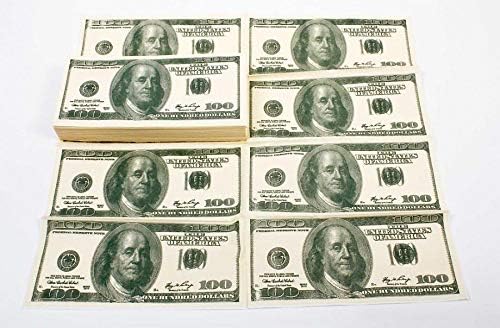 Dollarschein-Servietten - 100-Dollar-Note Papierservietten 33x33cm