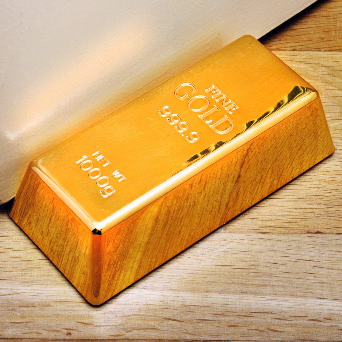 Türstopper Goldbarren - Luxus Deko-Briefbeschwerer - Gold-Optik