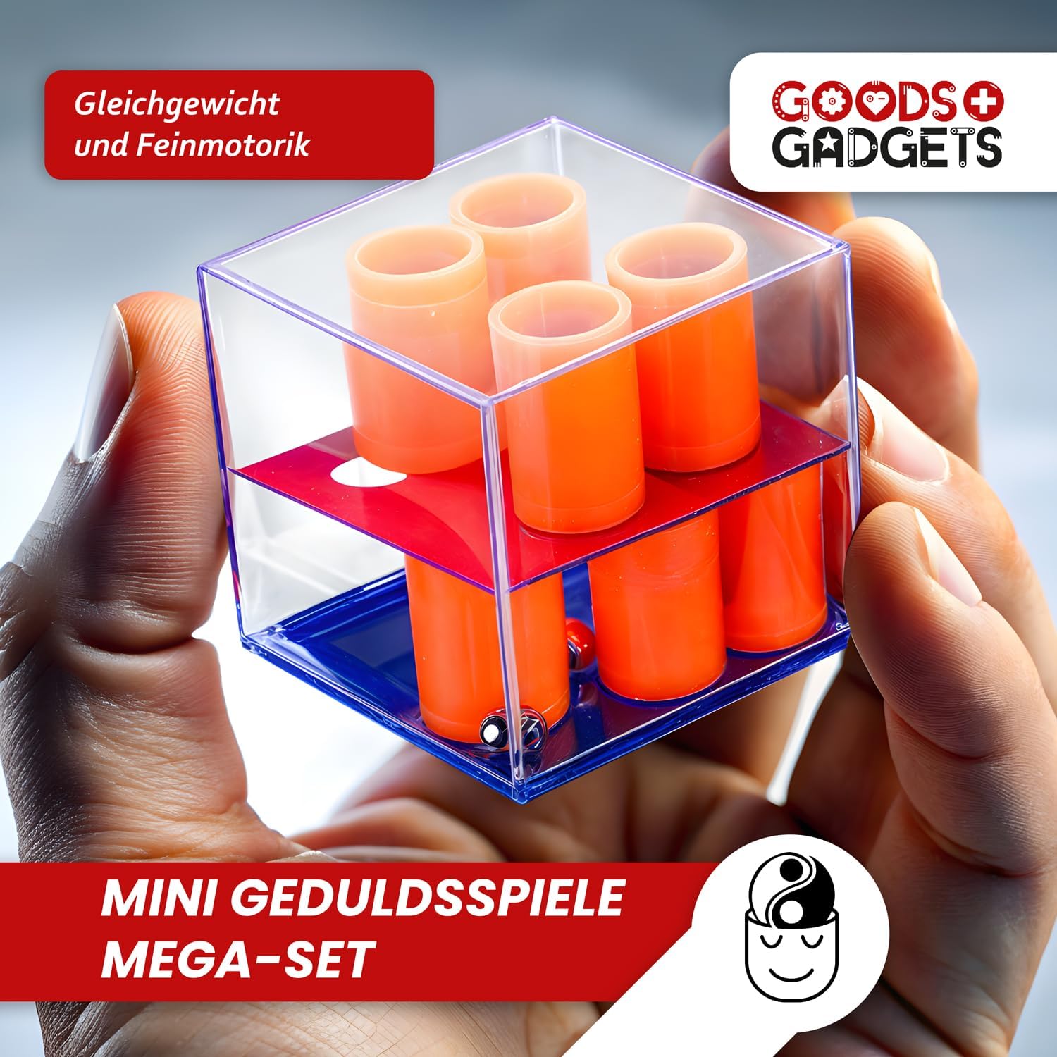 24 Mini Geduldsspiele Set - Labyrinth-Puzzles als Mitgebsel