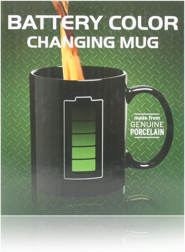Thermo-Tasse mit Batterie-Anzeige – Magischer Kaffeebecher 300ml