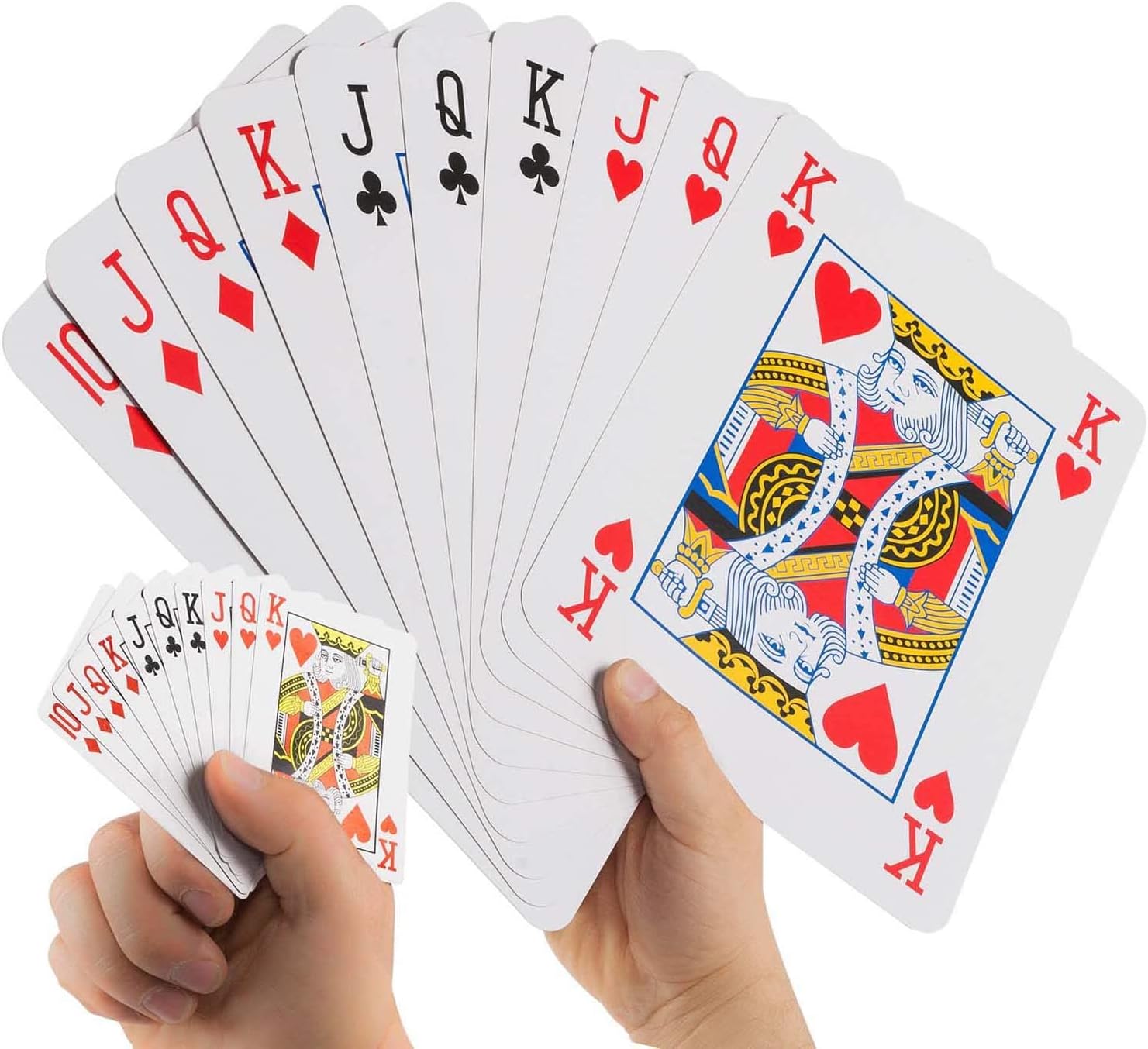XXL Pokerkarten - Riesiges Jumbo-Kartenspiel 54-teilig (28x21cm)