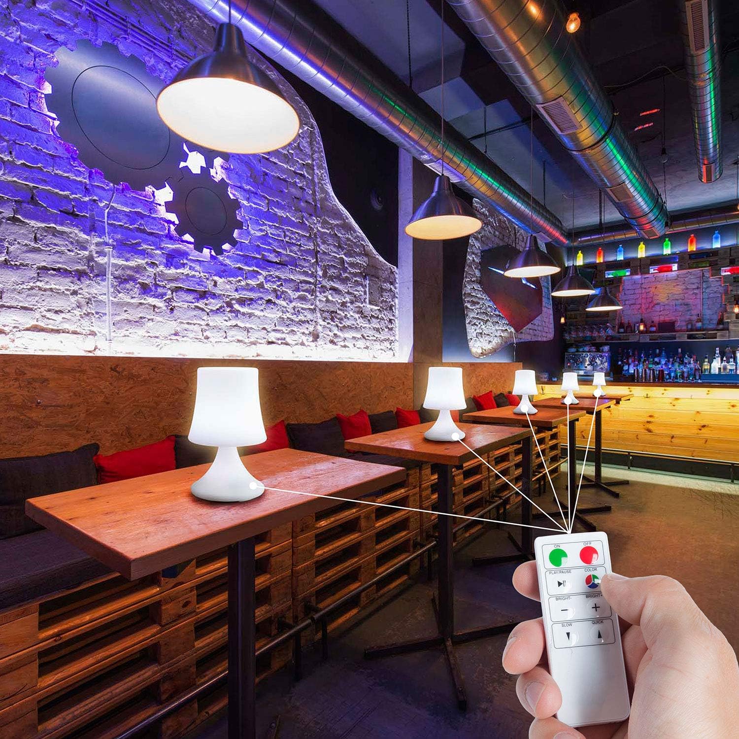 LED Outdoor Lampe mit Akku - Wasserfeste Tisch- & Hängeleuchte