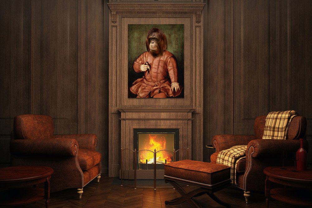 barock-gemaelde-affe-orang-utan