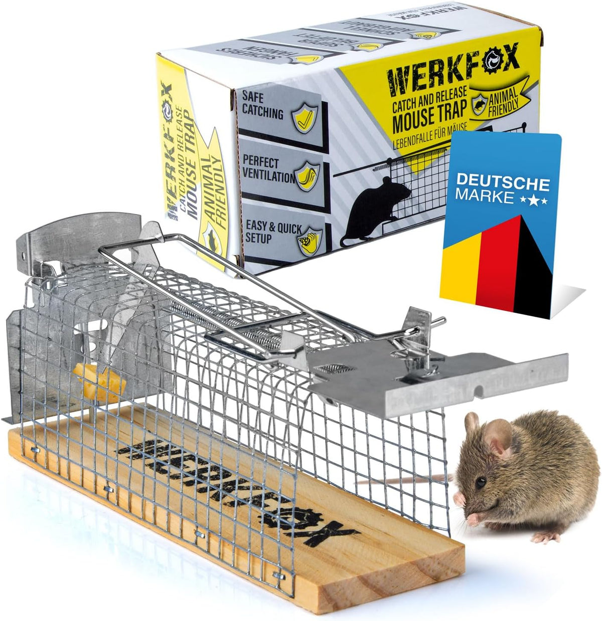 Tierfreundliche Mausefalle 4er Set – Humane Lebendfalle