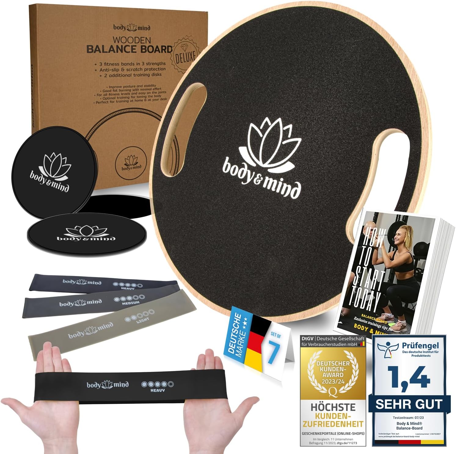 Balance-Board Deluxe – Stabiles Wackelbrett für Core & Fitness