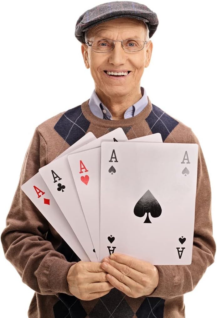 XXL Pokerkarten - Riesiges Jumbo-Kartenspiel 54-teilig (28x21cm)