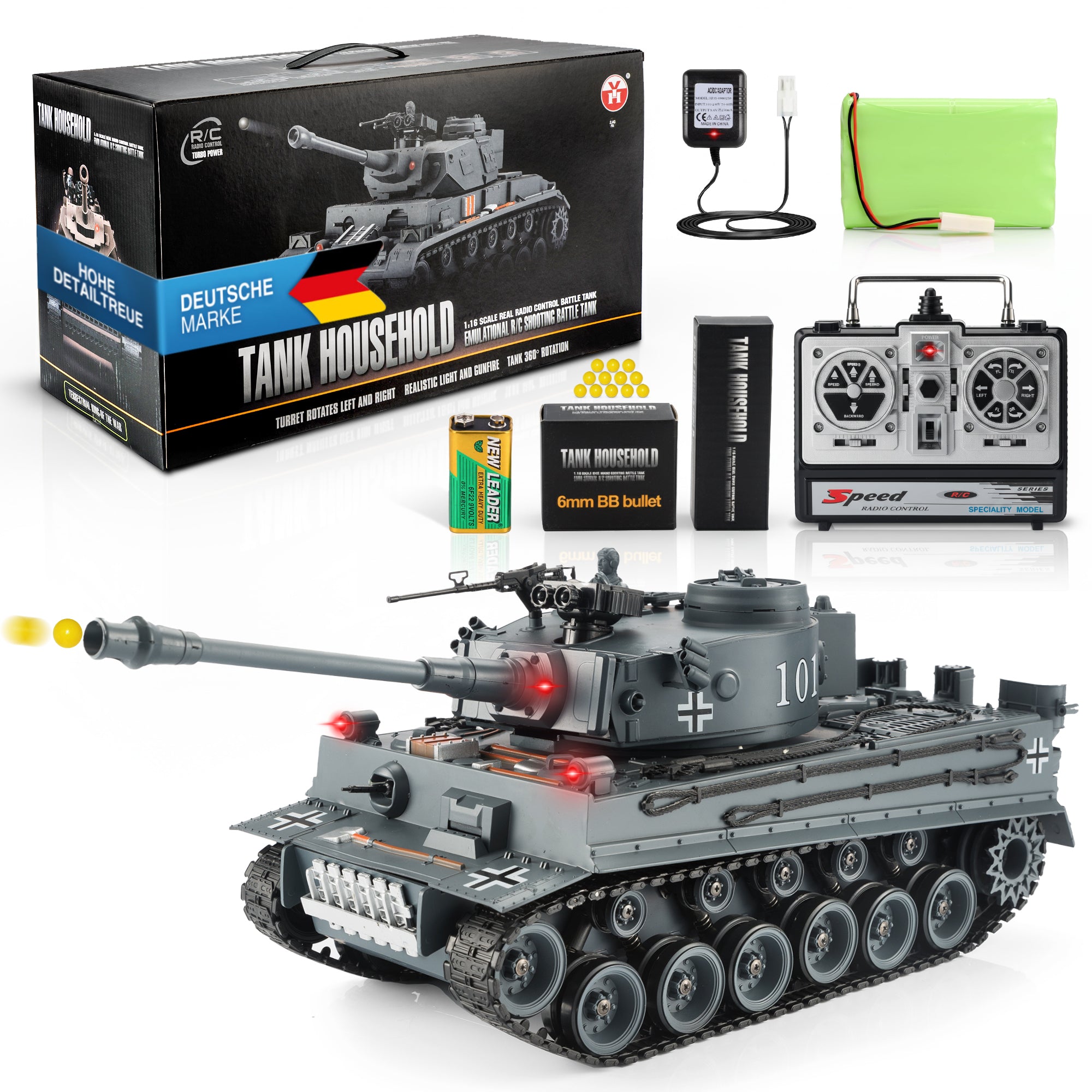 Ferngesteuerter Tiger Panzer - Modellbau R/C Panzer 1:16 Maßstab