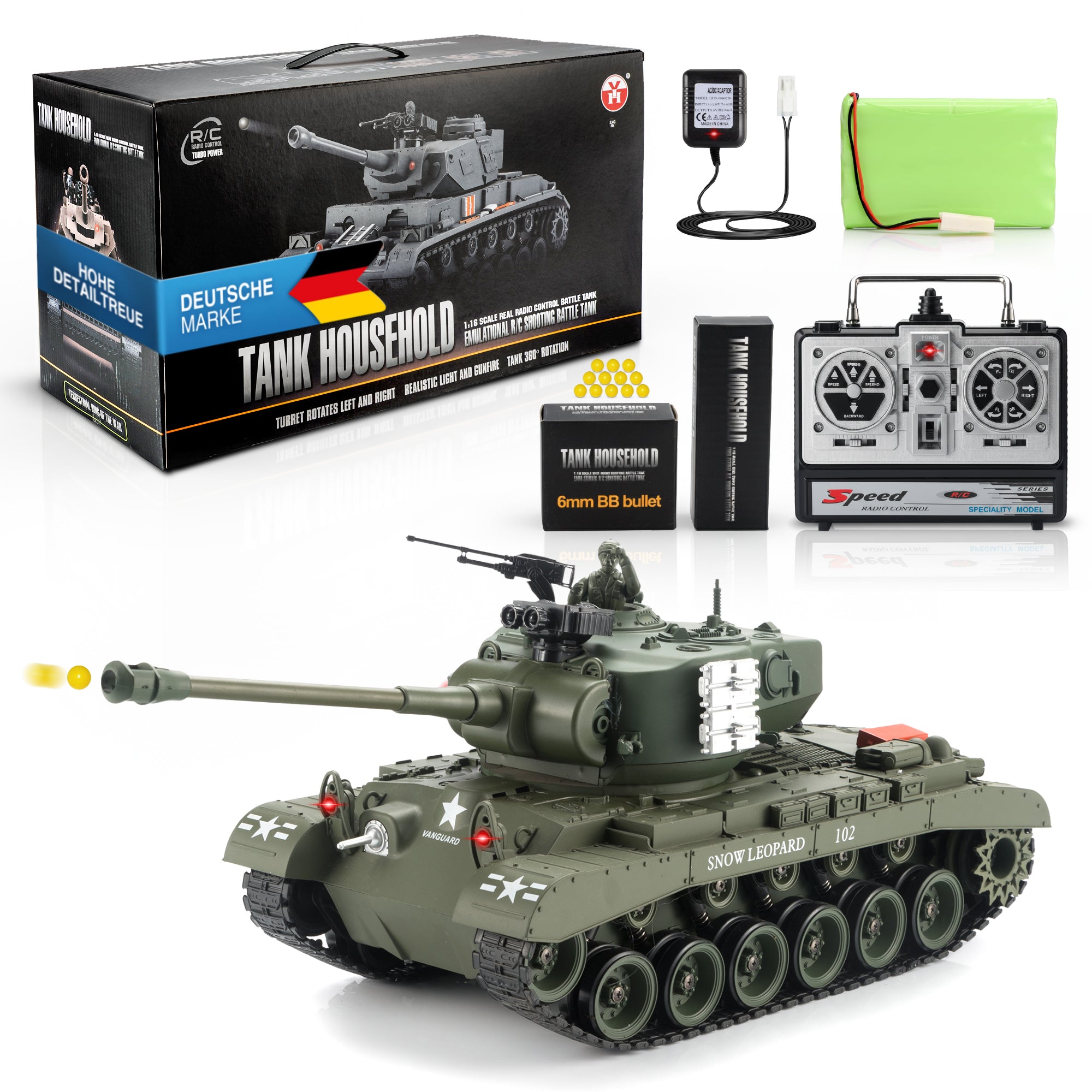 Ferngesteuerter M26 Pershing - 1:16 R/C Modellbau Panzer