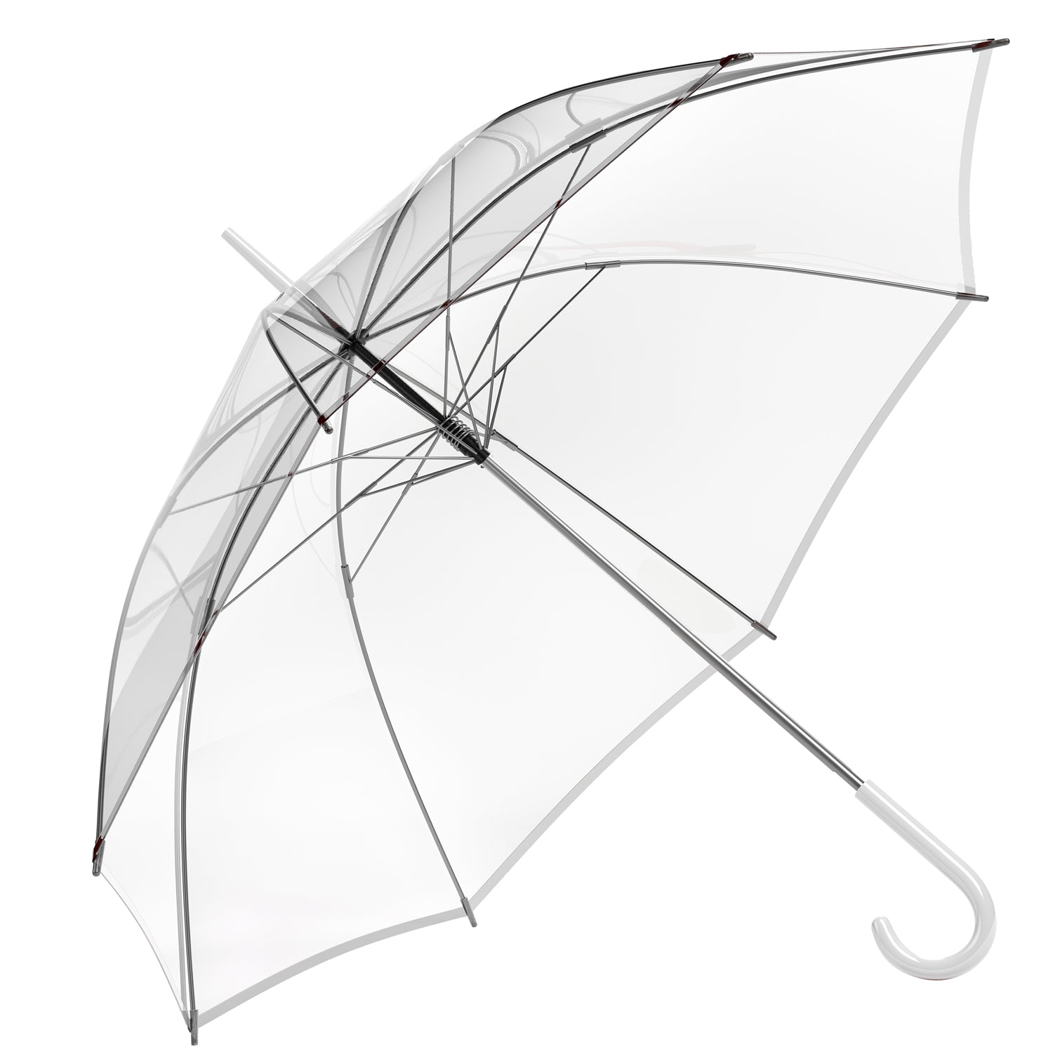 Transparenter Regenschirm - eleganter & durchsichtiger Stockschirm