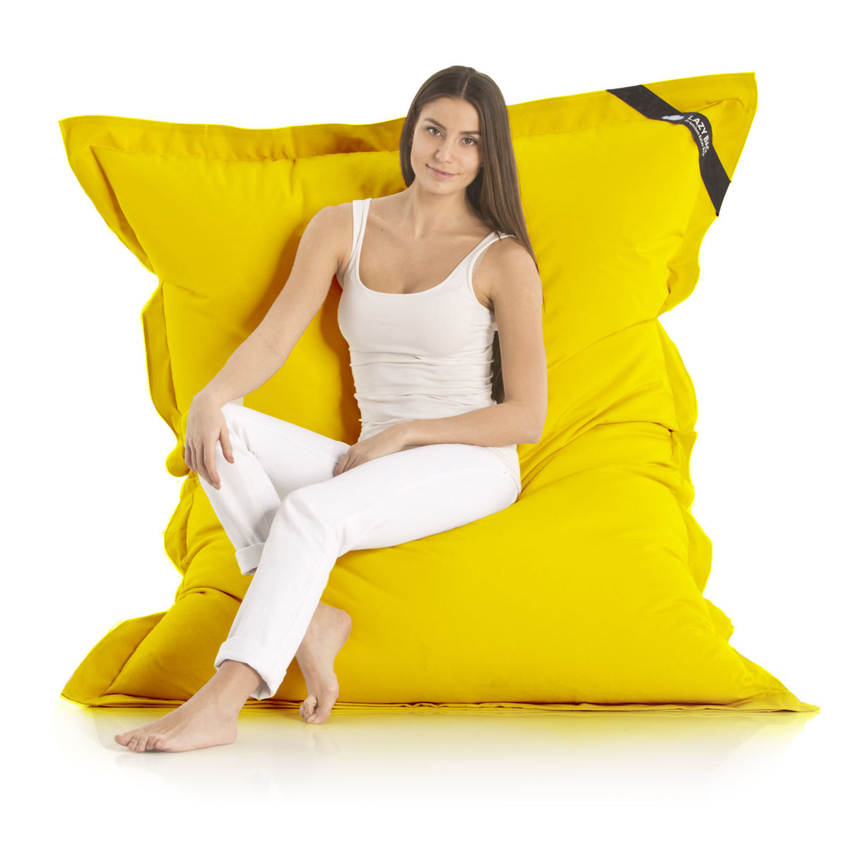 LazyBag Baumwolle Gelb – Sitzansicht #Variante_Gelb
