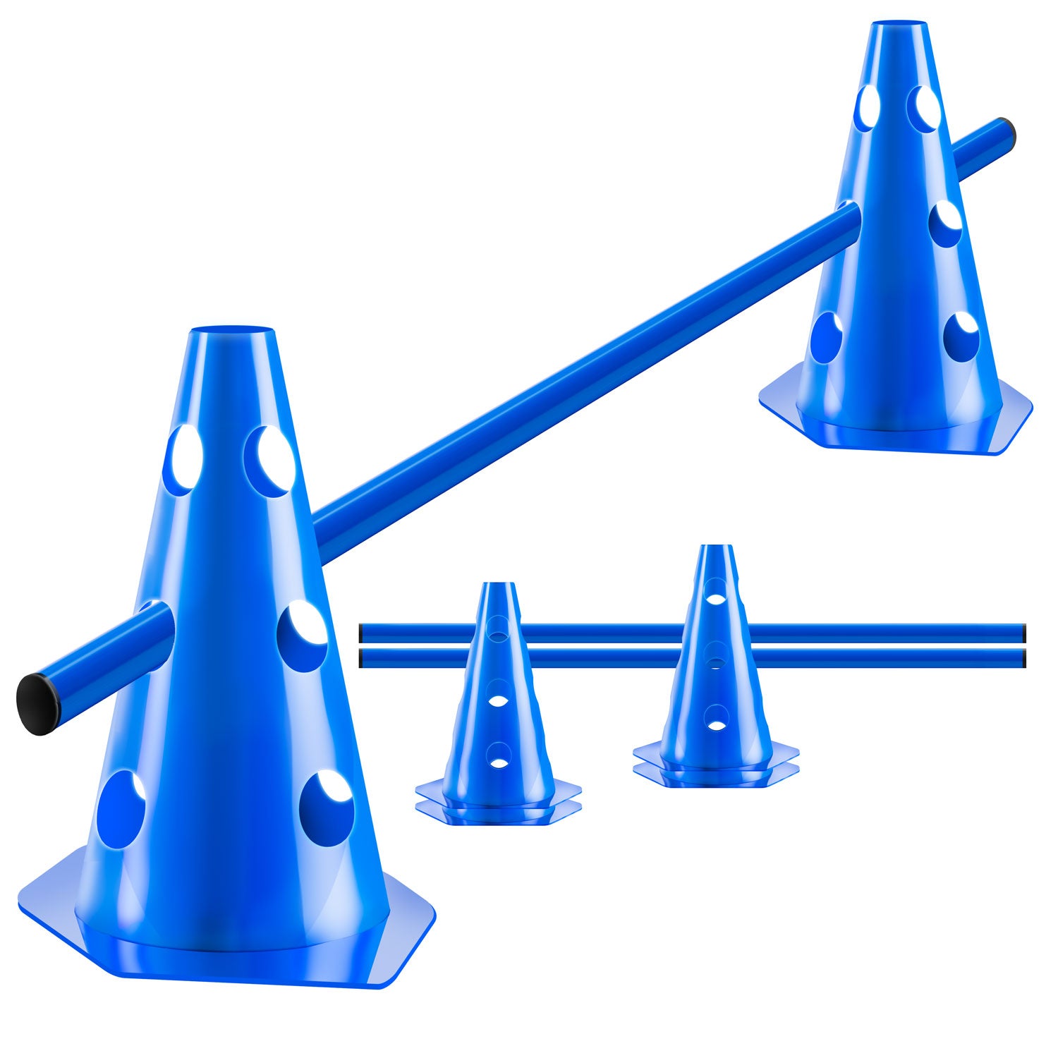 Steckhürden Set für Hunde; Agility Trainingszubehör für Hunde & Pferde