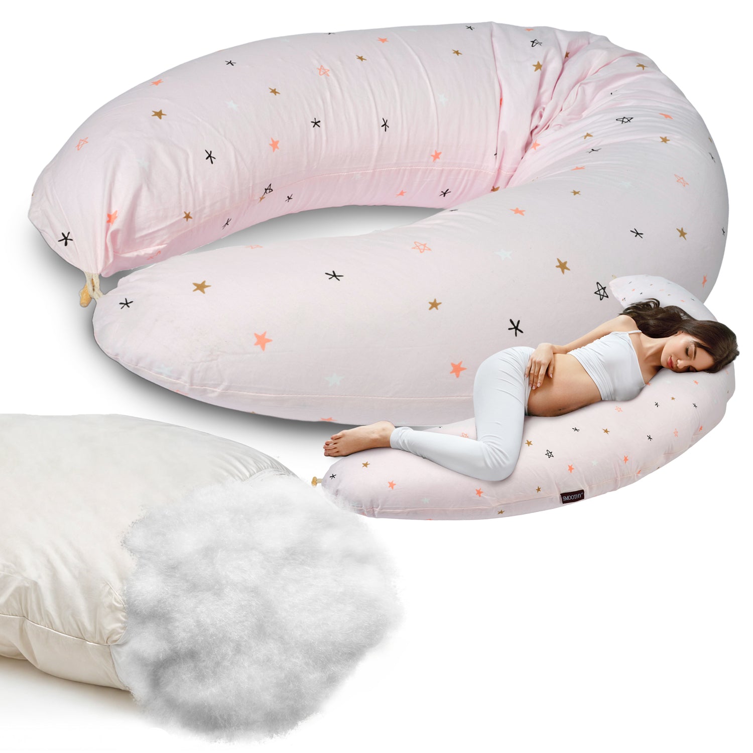 Stillkissen - Seitenschläferkissen & Schwangerschaftskissen Deluxe
