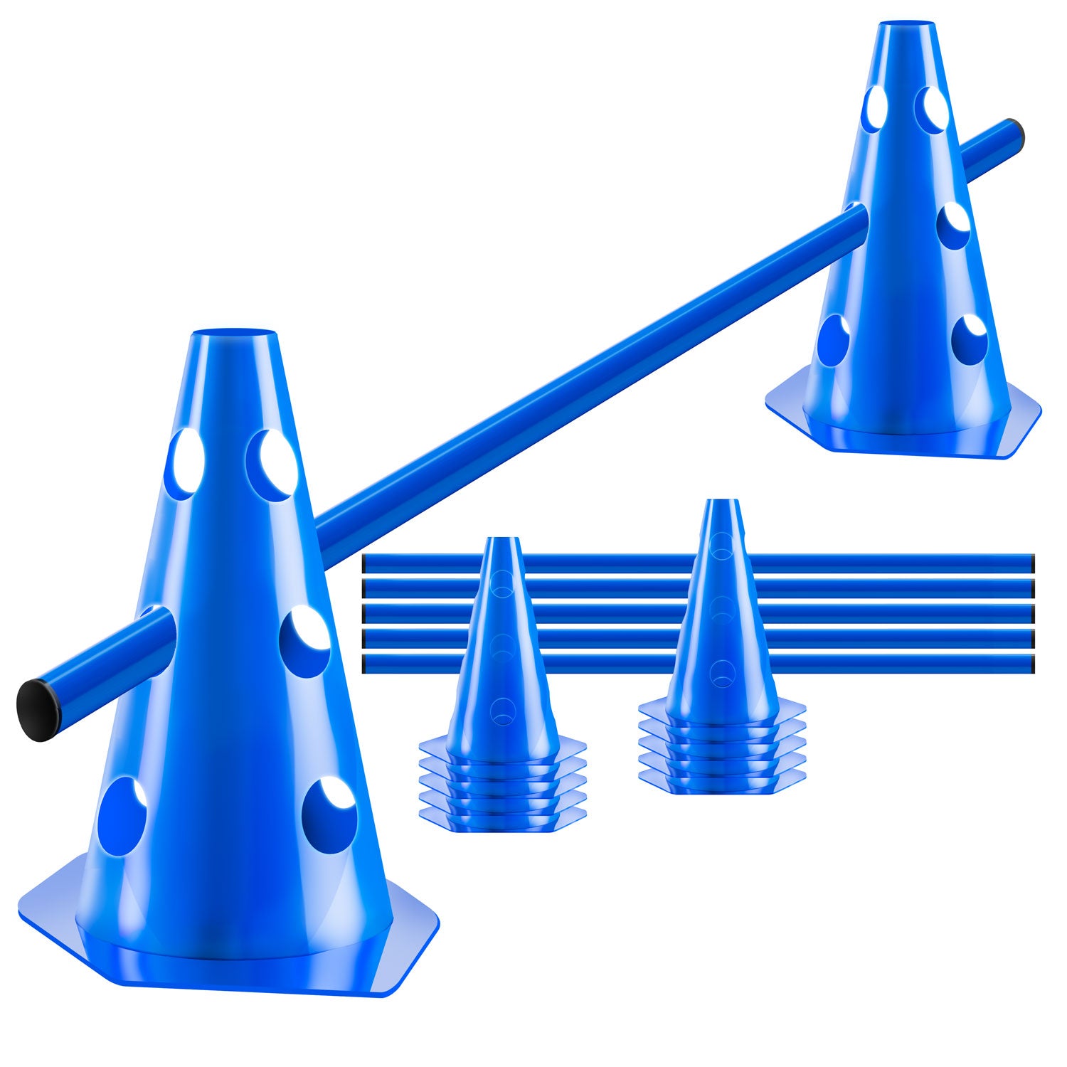 Steckhürden Set für Hunde; Agility Trainingszubehör für Hunde & Pferde