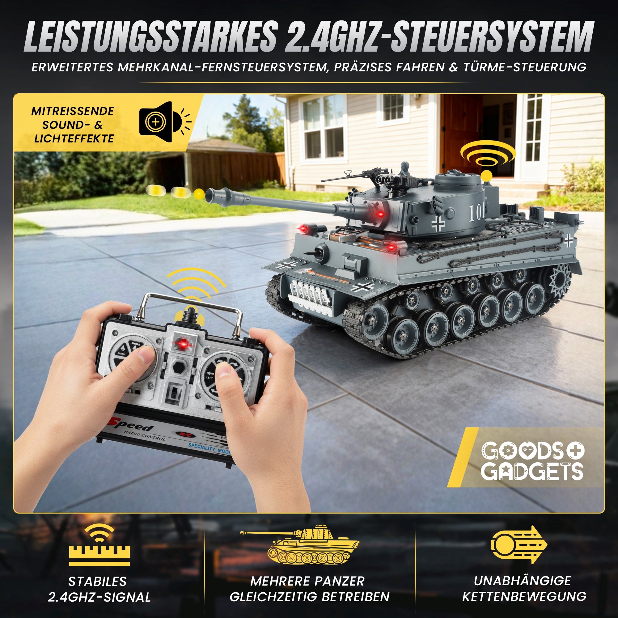 Ferngesteuerter Tiger Panzer - Modellbau R/C Panzer 1:16 Maßstab