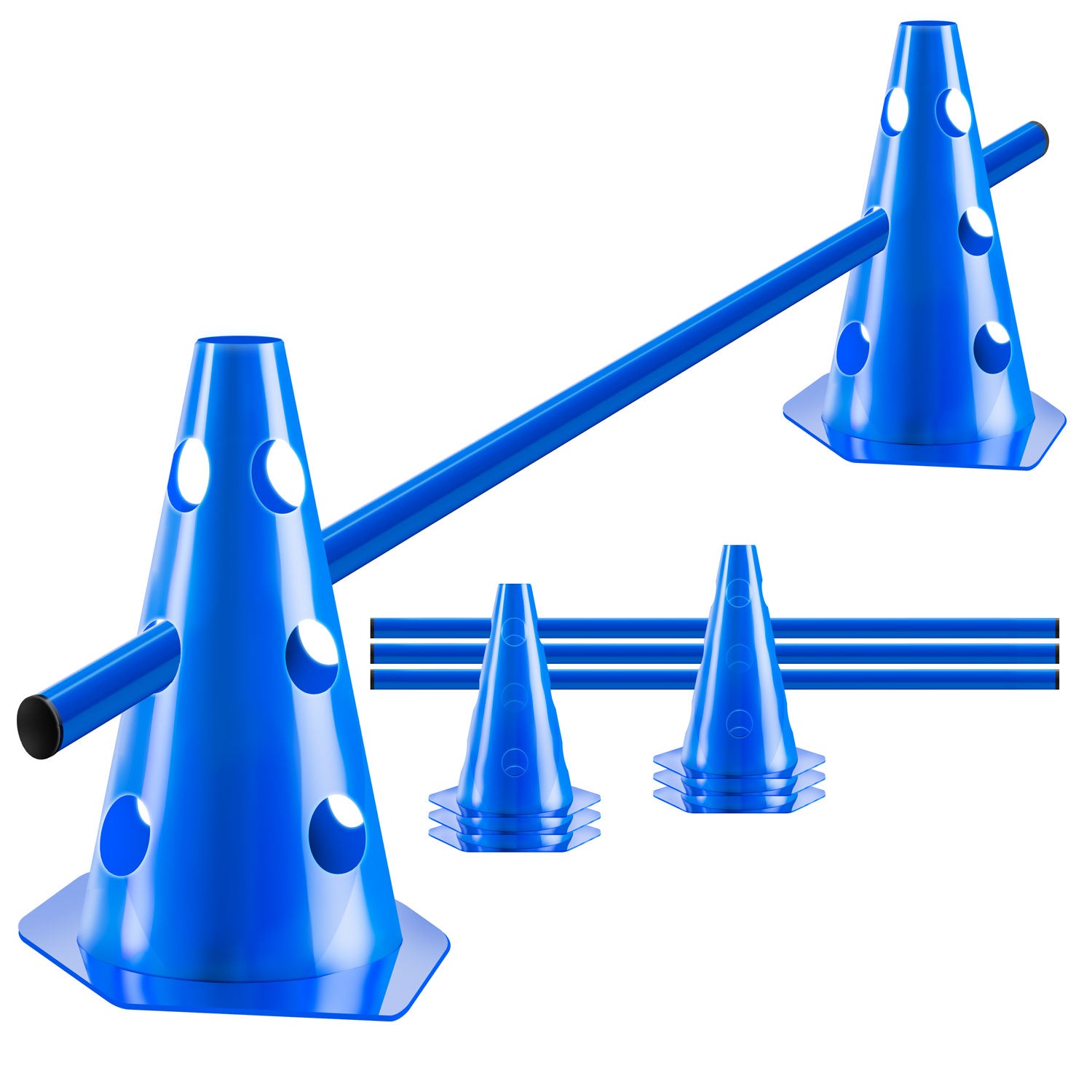 Steckhürden Set für Hunde; Agility Trainingszubehör für Hunde & Pferde