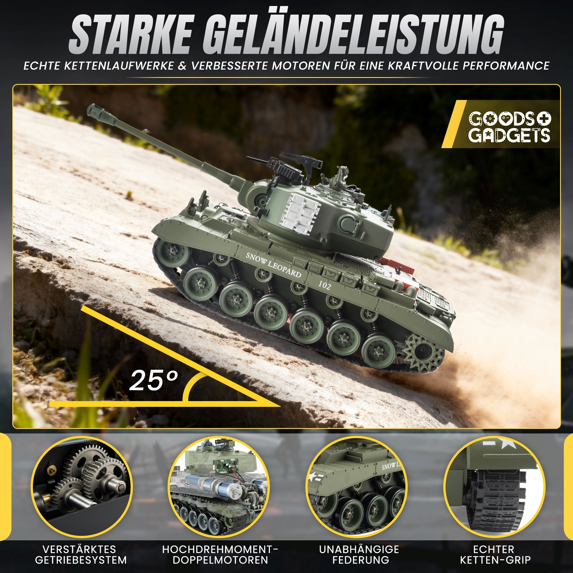 Ferngesteuerter M26 Pershing - 1:16 R/C Modellbau Panzer