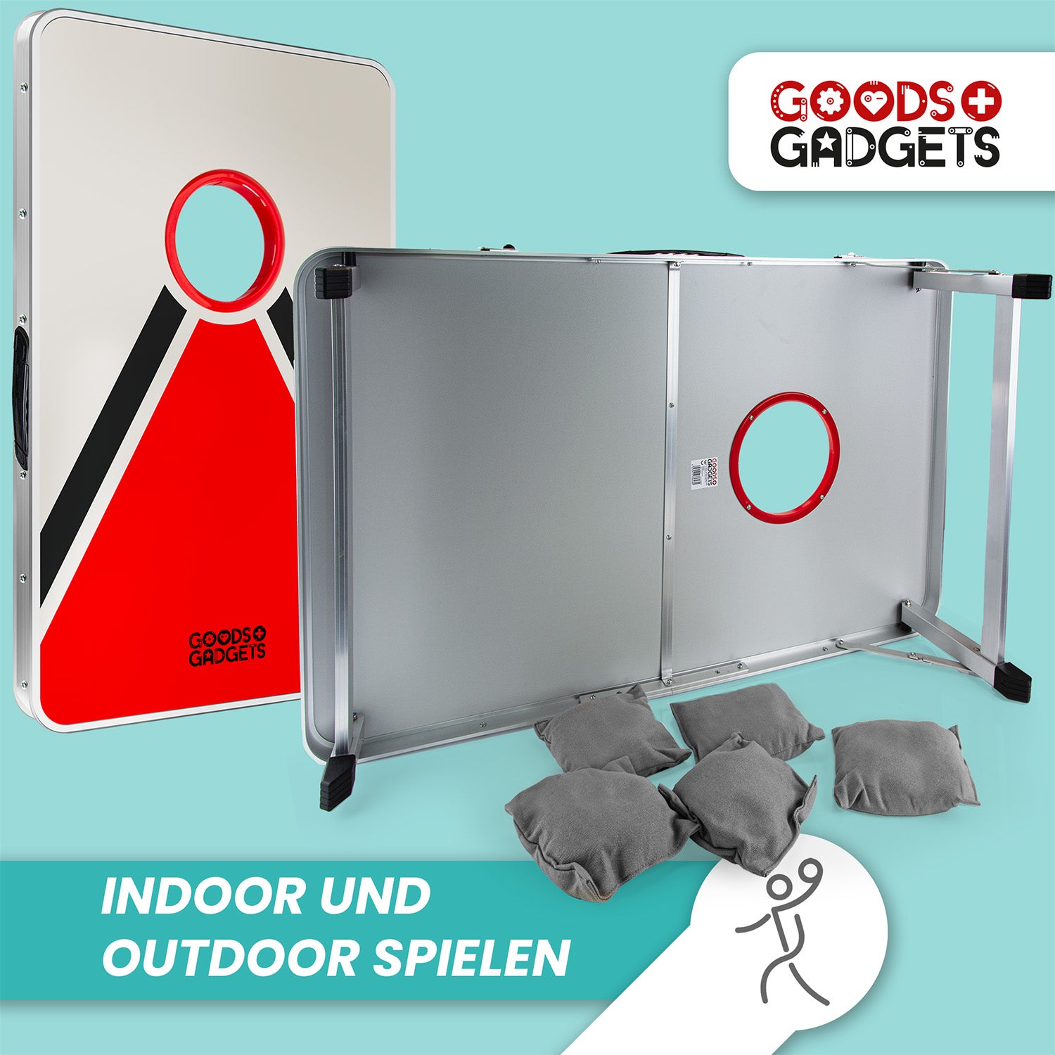 XXL Cornhole-Spiel für Groß und Klein - Outdoor & Indoor Geschicklichkeitsspiel