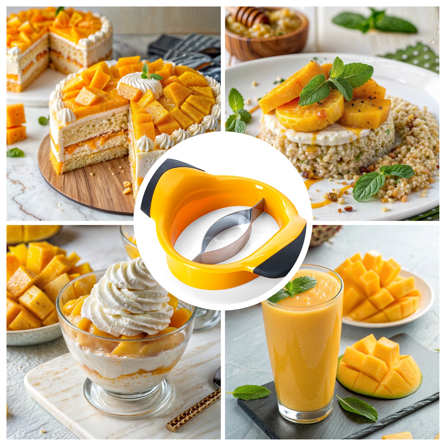 Mangoschneider - Mangoschäler zum Mangoteilen