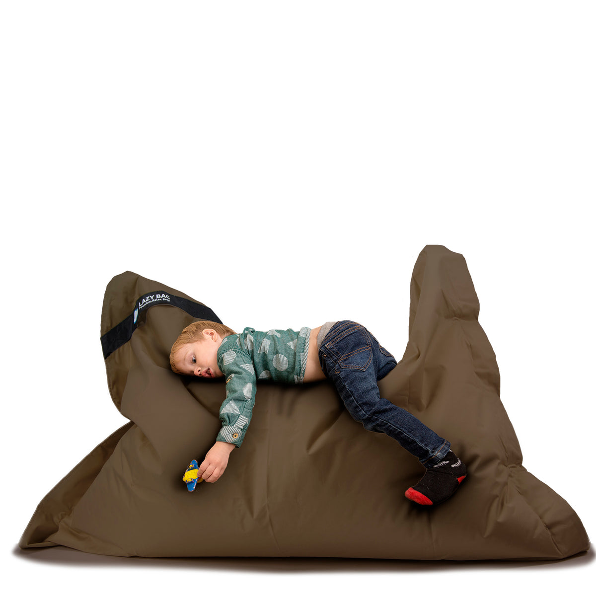 LazyBag Outdoor Sitzsack Junior – Wasserfestes Sitzkissen für Kinder