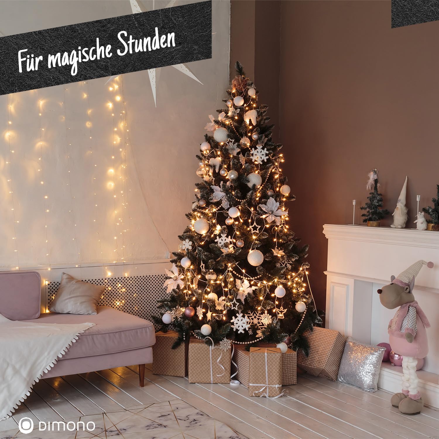 Künstlicher Weihnachtsbaum 180 cm mit Schnee - Dichte Tanne