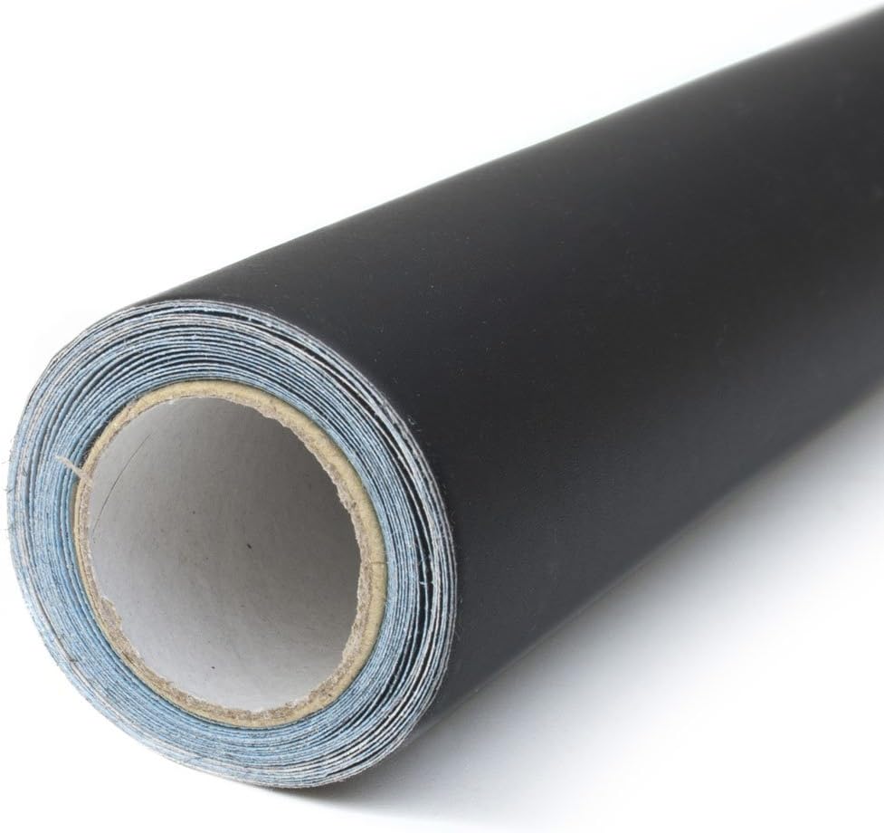 Tafelfolie Selbstklebend Schwarz 200x45cm - Matte Kreidefolie
