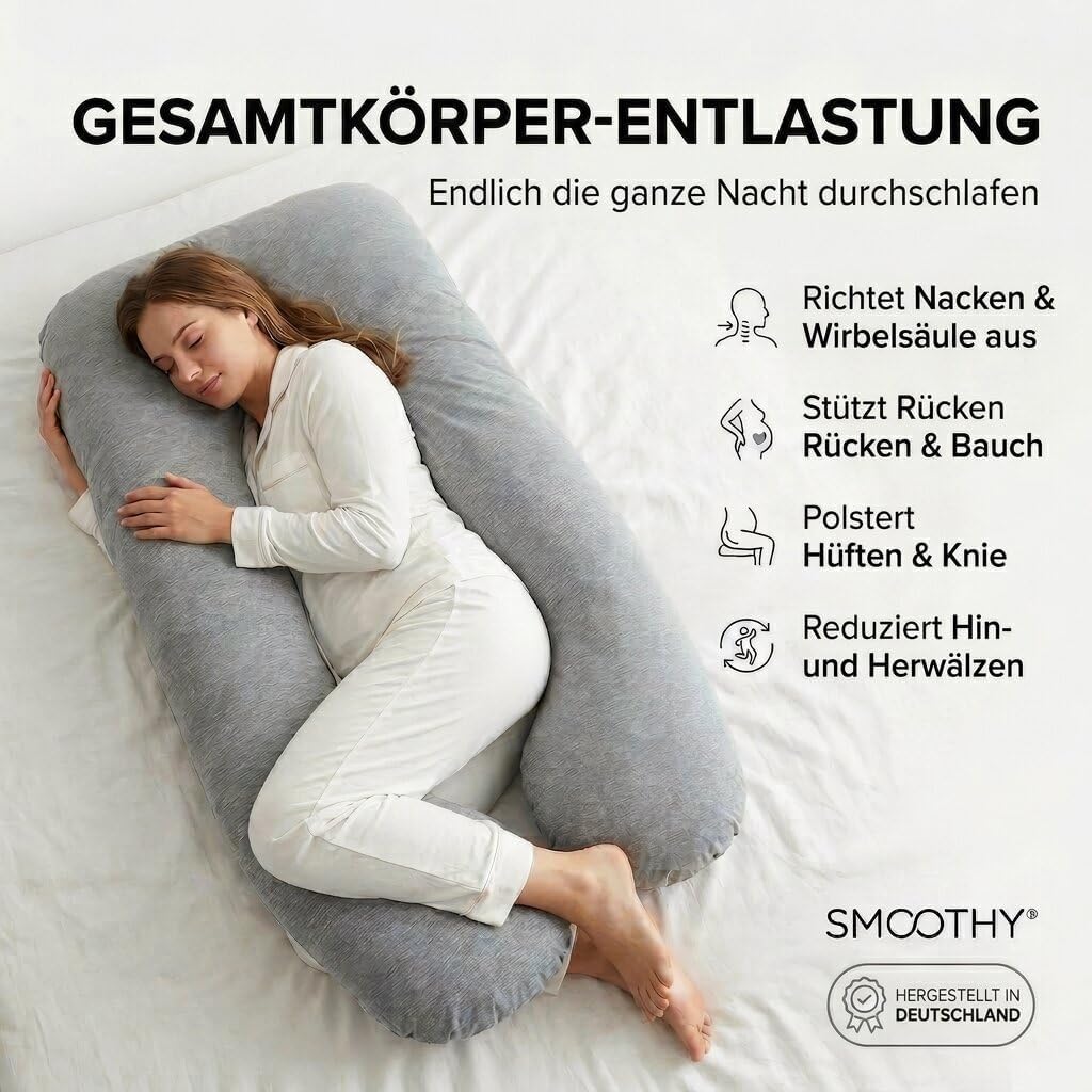 U-Form Schwangerschaftskissen & Seitenschläferkissen Stillkissen