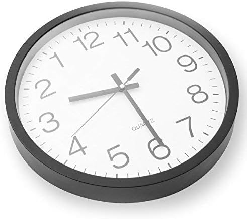 Rückwärts-Wanduhr 30 cm – Witzige Design-Uhr mit lautlosem Uhrwerk