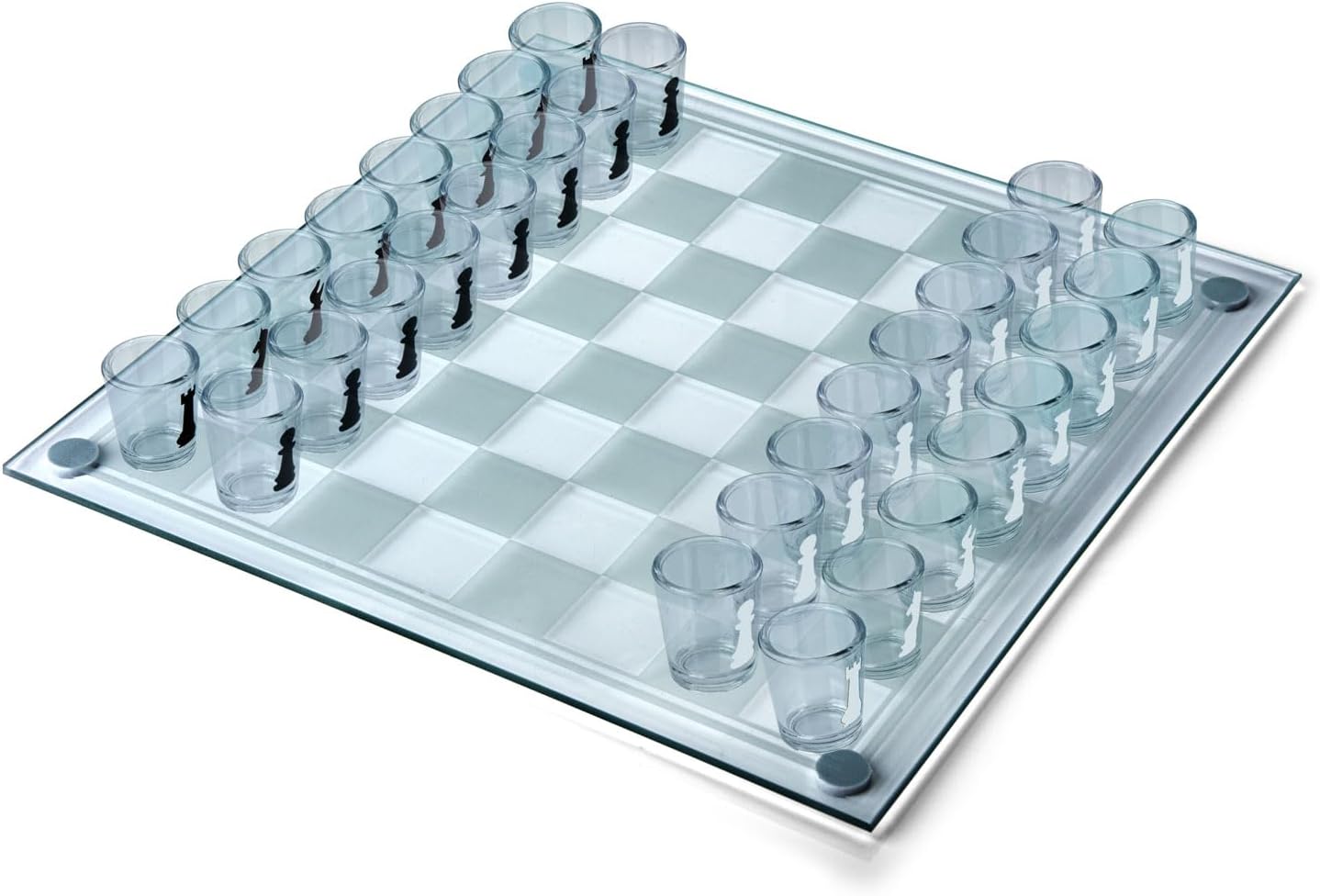 Trinkspiel Schach aus Glas – Partyspiel für Erwachsene & Geschenke