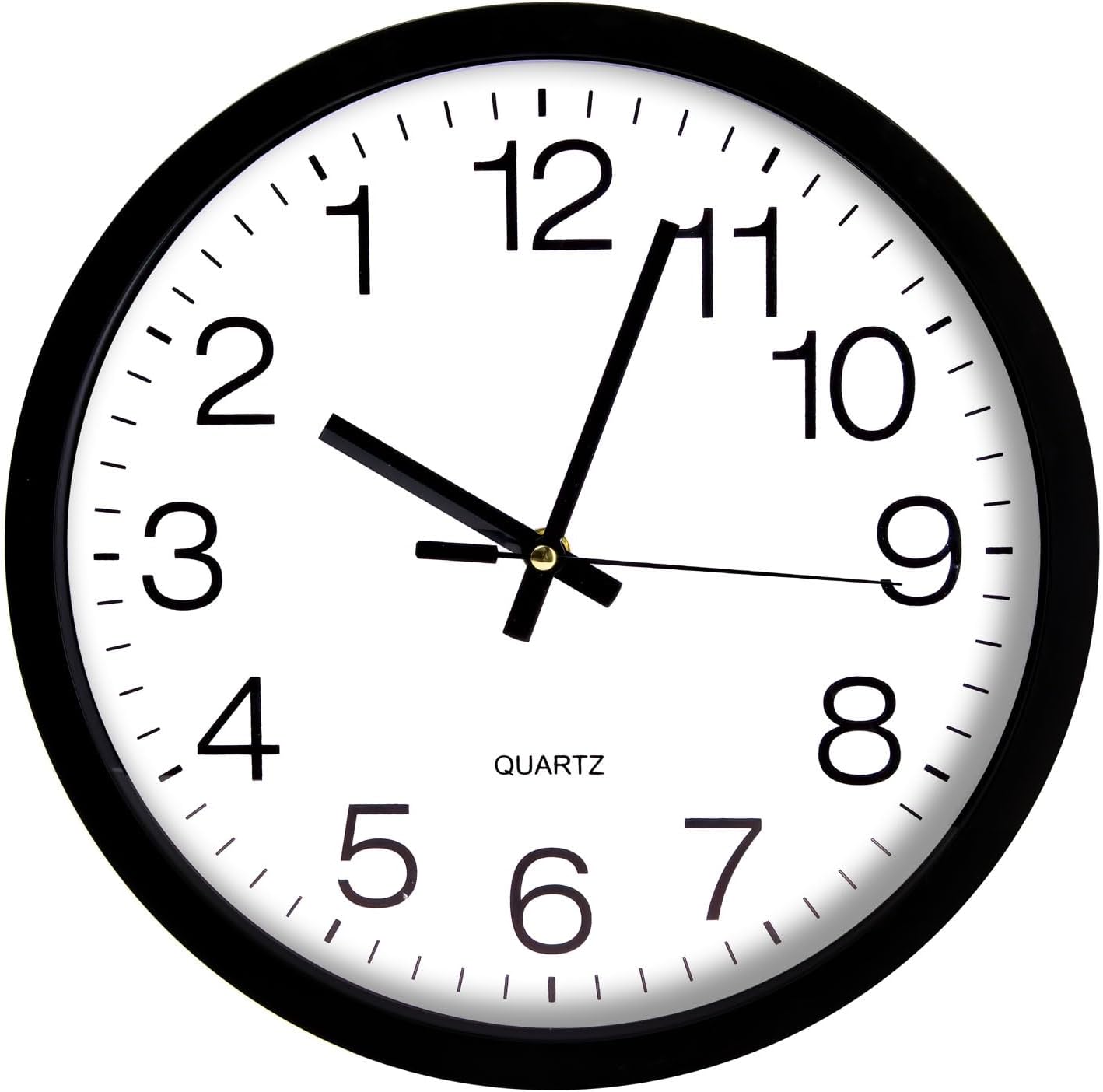 Rückwärts-Wanduhr 30 cm – Witzige Design-Uhr mit lautlosem Uhrwerk