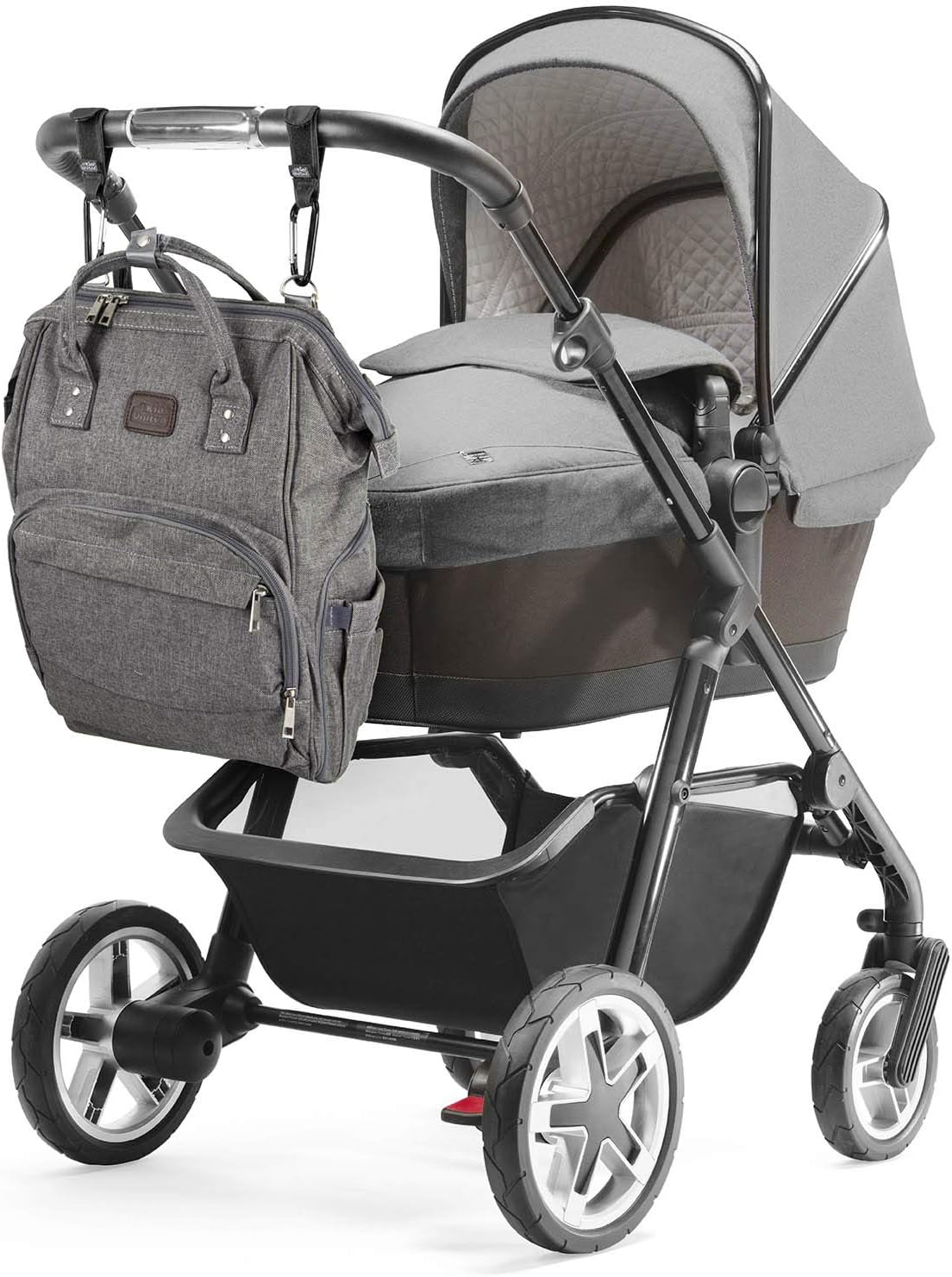 Baby Wickelrucksack Deluxe Set mit Babybett & Wickelauflage