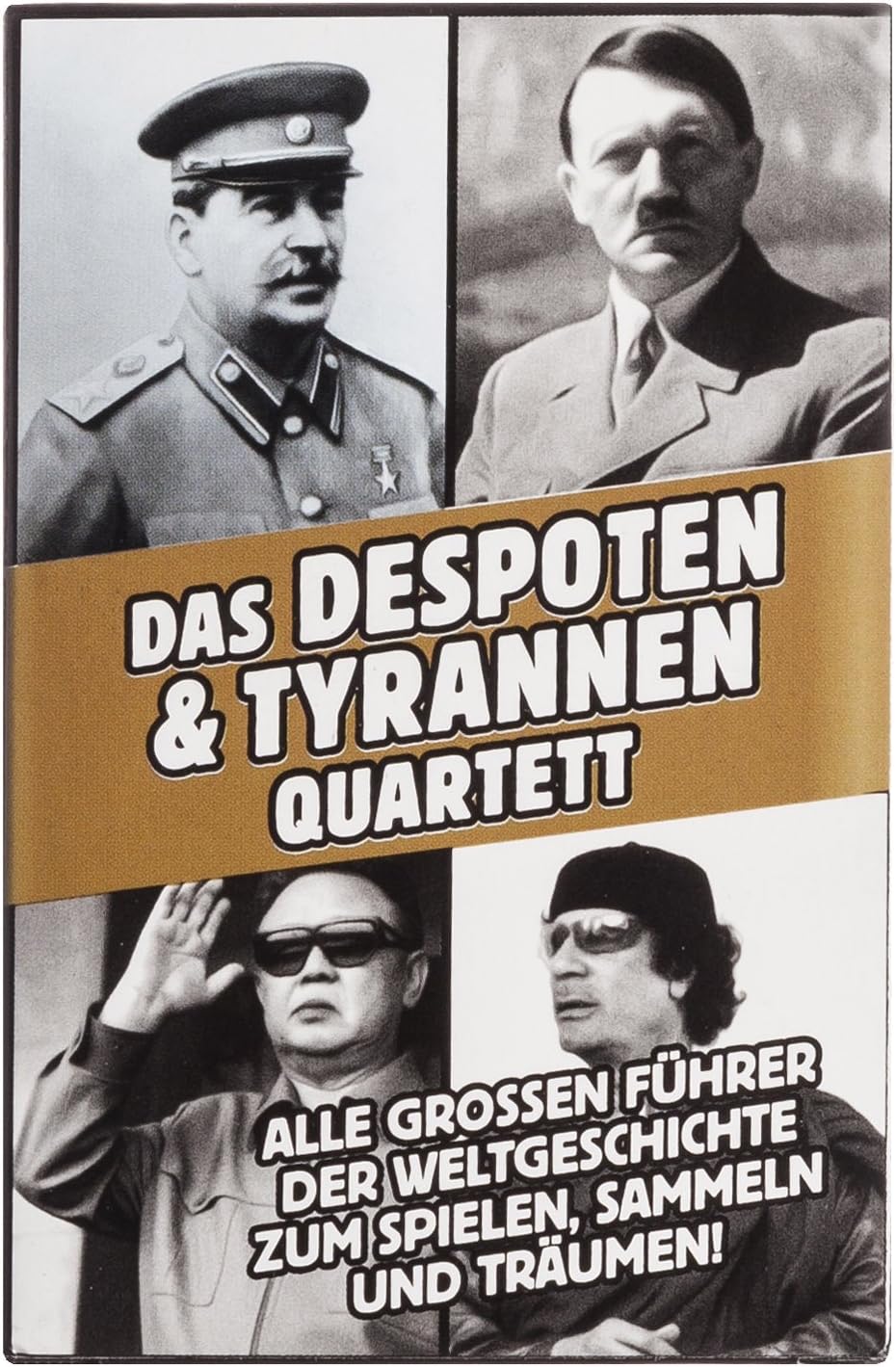 Diktatoren Quartett – Witziges Tyrannen Kartenspiel für Erwachsene
