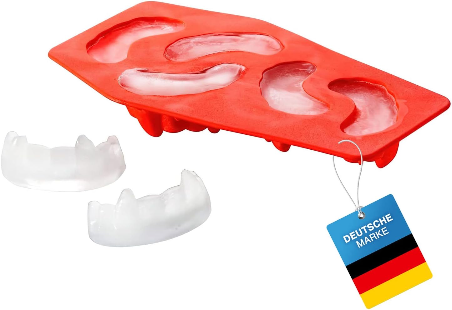 Eiswürfelform Vampirgebiss - Gruselige Silikonform für Drinks