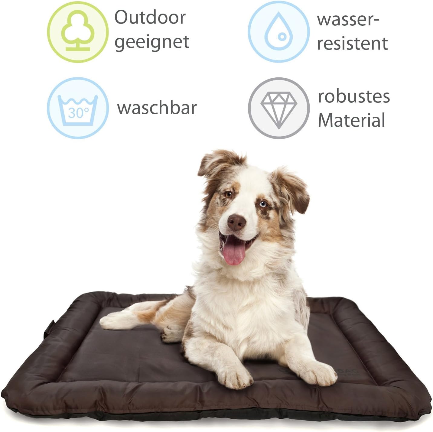 LazyBag Hundebett - Wasserfestes & Robustes Hundekissen für Hunde
